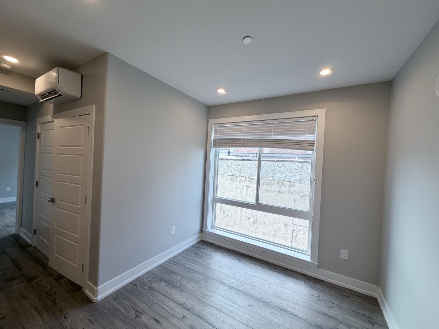 Freshly painted bedroom