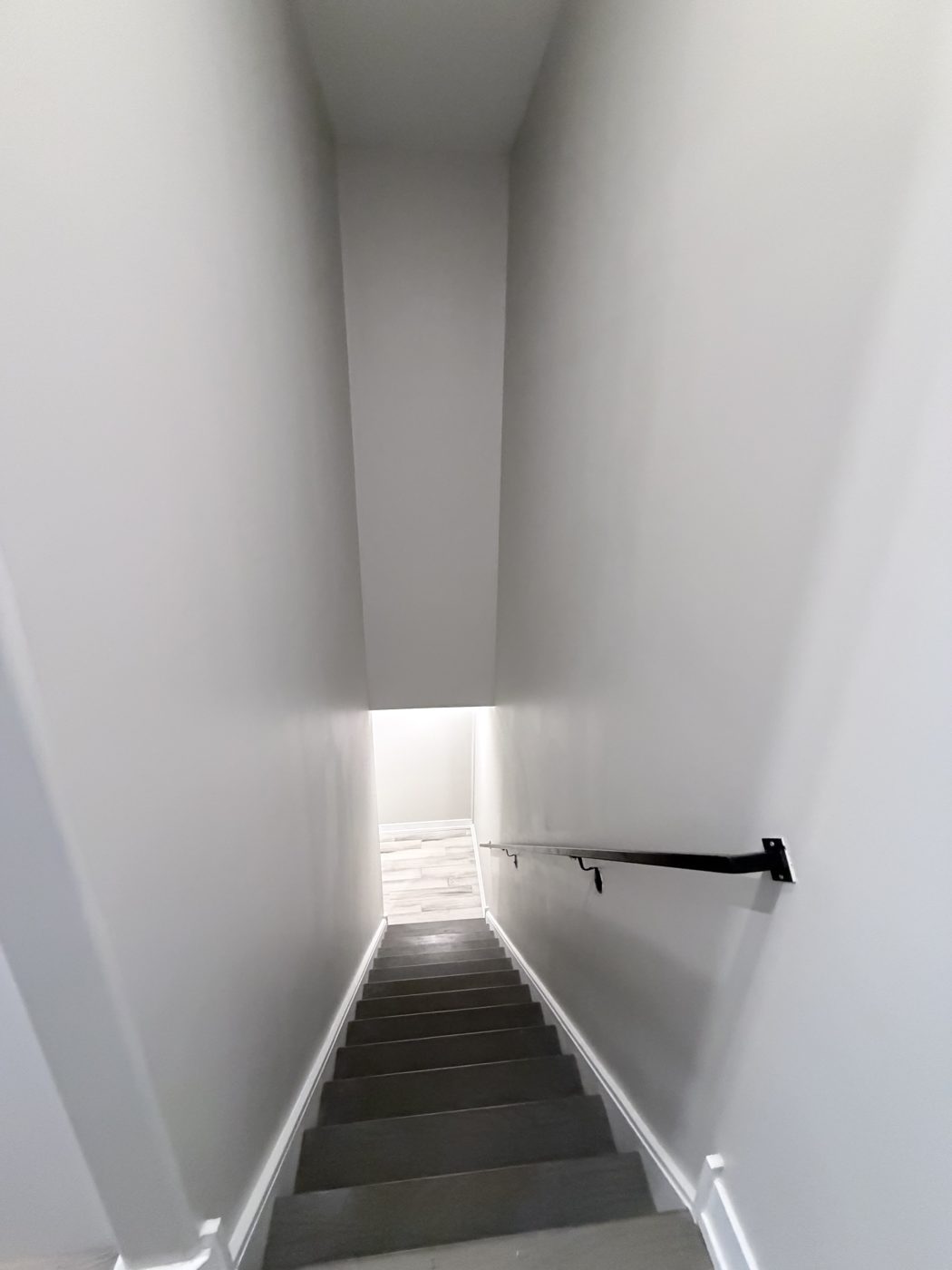 Bright renovated stairwell